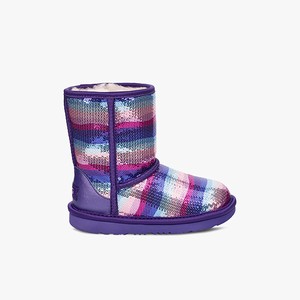 Ugg Classic Short II Rainbow Klassiska Stövlar Barn Lila/Olika Färger (702189TSB)